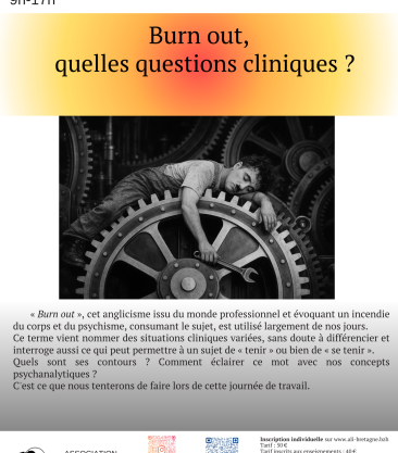 Journée ALI-Bretagne : Burn out, quelles questions cliniques ?