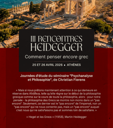 III Rencontres Heidegger