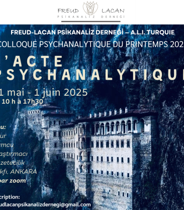 Colloque psychanalytique du printemps 2025 : "L'Acte psychanalytique"
